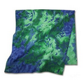 Blue/ Green Tie Dye Bandanna 22x22